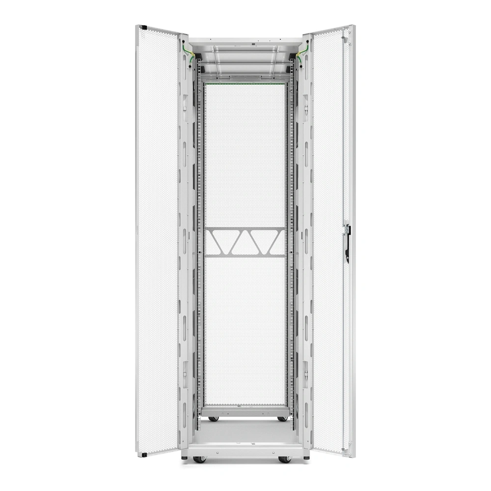 APC NetShelter SX Gen2 19" 42U 750x1200 mm perforált ajtós fehér szerver szekrény