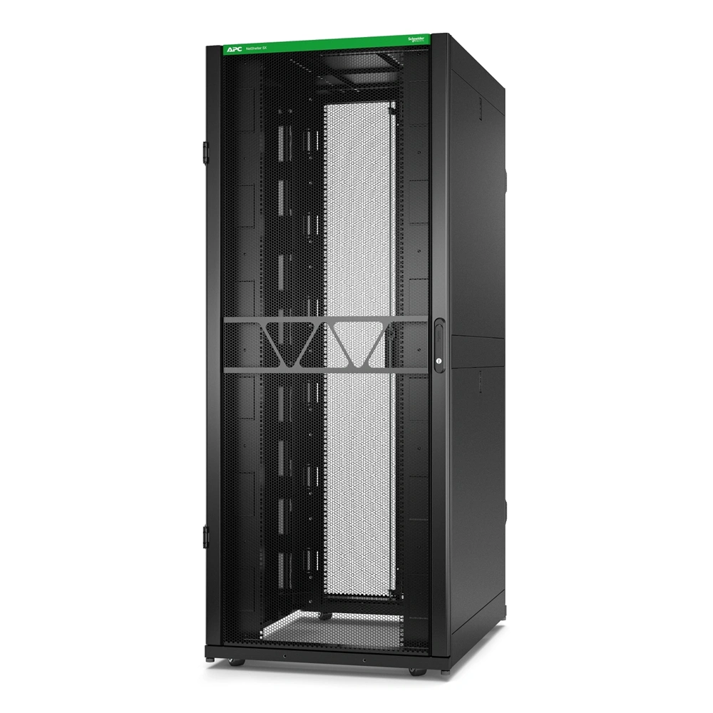 APC NetShelter SX Gen2 19" 42U 800x1070 mm perforált ajtós fekete szerver szekrény