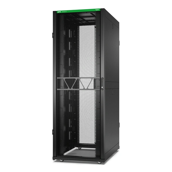 APC NetShelter SX Gen2 19" 45U 750x1200 mm perforált ajtós fekete szerver szekrény