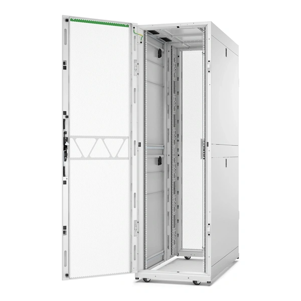 APC NetShelter SX Gen2 19" 48U 600x1200 mm perforált ajtós fehér szerver szekrény