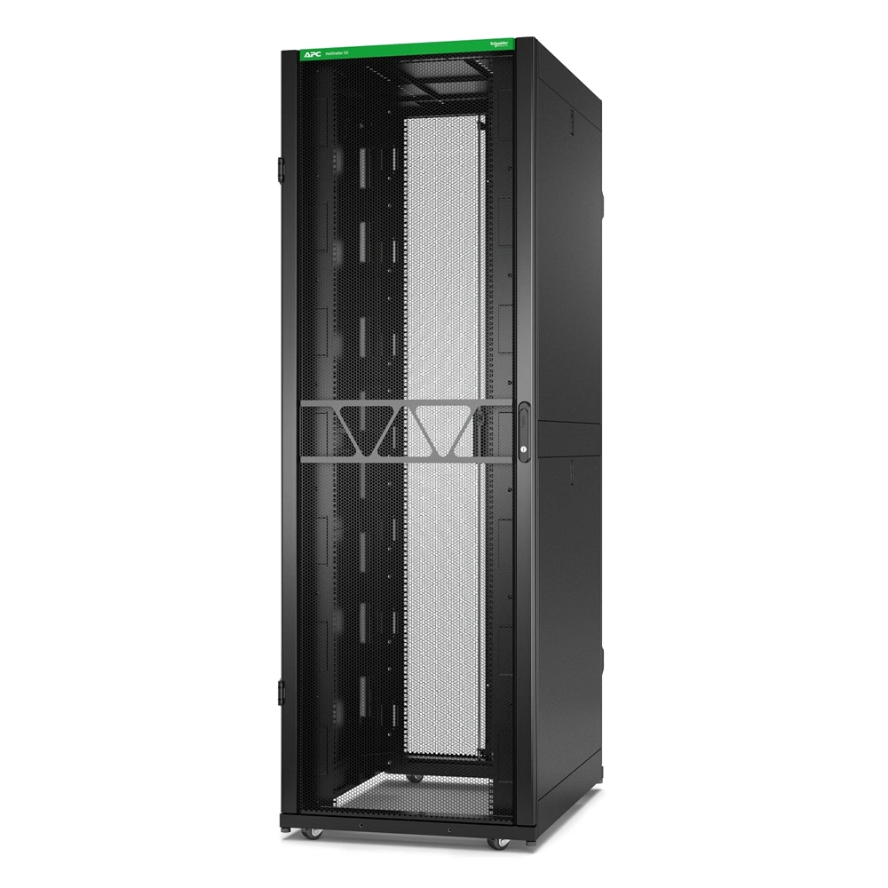 APC NetShelter SX Gen2 19" 48U 750x1070 mm perforált ajtós fekete szerver szekrény