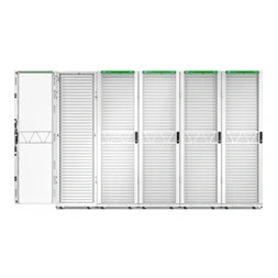 APC NetShelter SX Gen2 19" 48U 750x1200 mm perforált ajtós fehér szerver szekrény