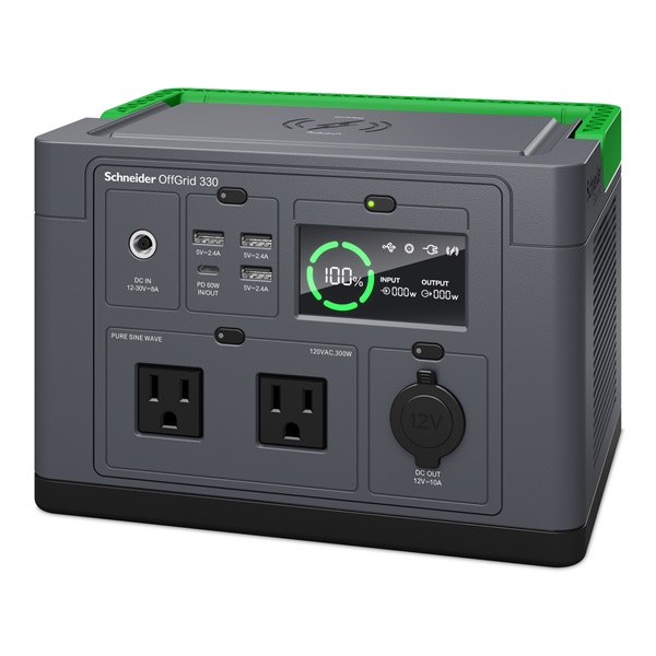 APC PPS330-GR OffGrid 330 332Wh Lítium-ion 230V hordozható akkumulátor állomás