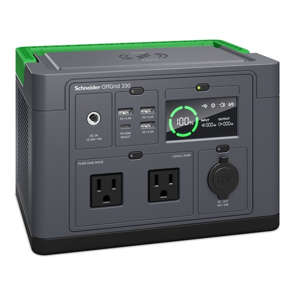 APC PPS330-GR OffGrid 330 332Wh Lítium-ion 230V hordozható akkumulátor állomás