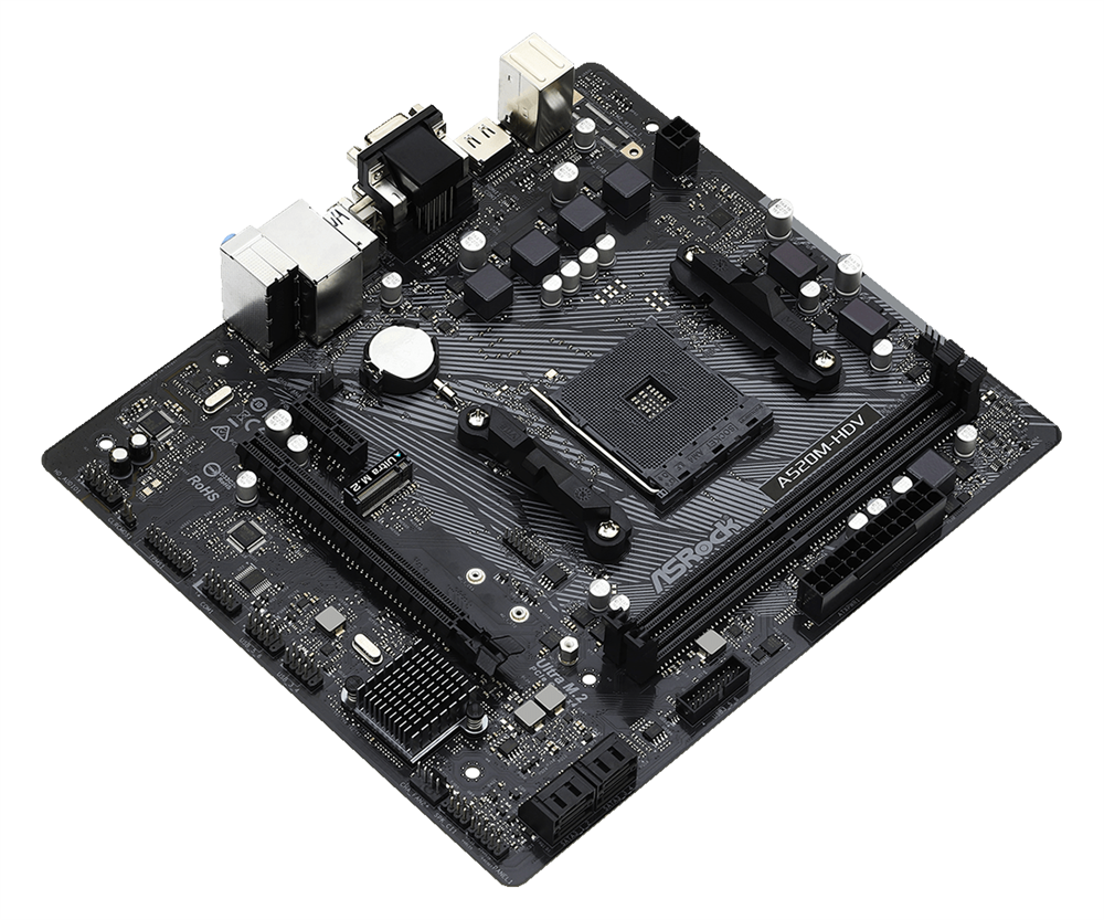 ASRock A520M-HDV AMD A520 SocketAM4 mATX alaplap