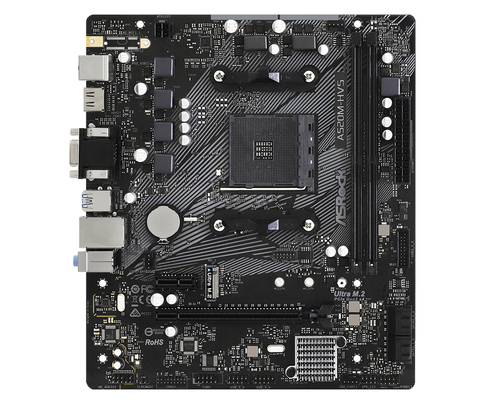 ASRock A520M-HVS AMD A520 SocketAM4 mATX alaplap