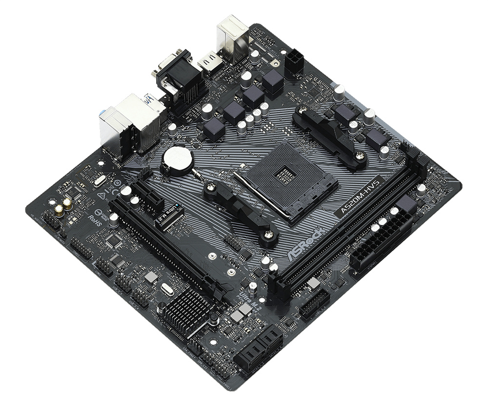 ASRock A520M-HVS AMD A520 SocketAM4 mATX alaplap