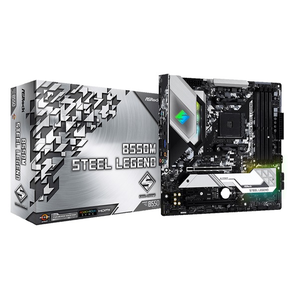 ASRock B550M STEEL LEGEND AMD B550 SocketAM4 mATX alaplap