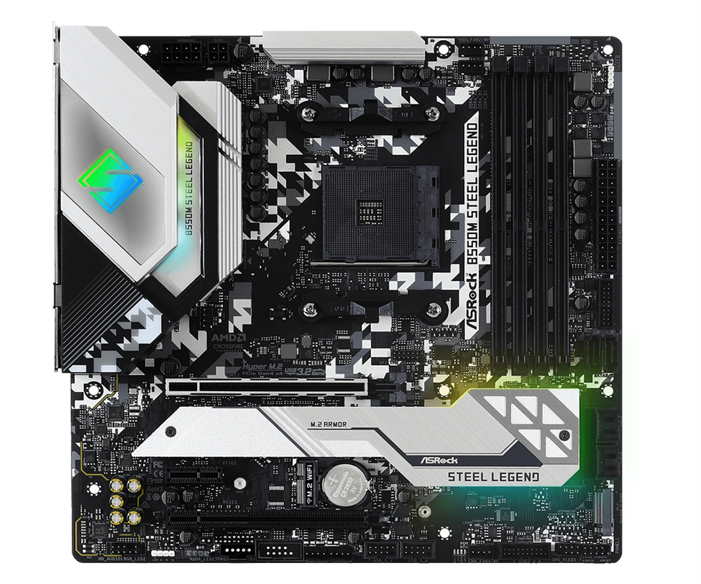 ASRock B550M STEEL LEGEND AMD B550 SocketAM4 mATX alaplap
