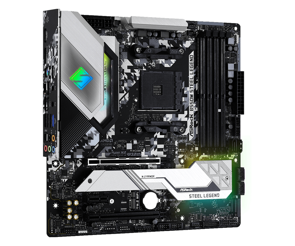 ASRock B550M STEEL LEGEND AMD B550 SocketAM4 mATX alaplap