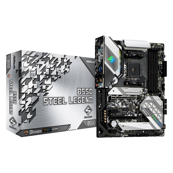 ASRock B550 STEEL LEGEND AMD B550 SocketAM4 ATX alaplap