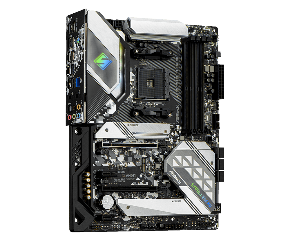 ASRock B550 STEEL LEGEND AMD B550 SocketAM4 ATX alaplap