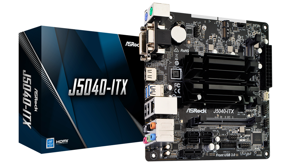ASRock J5040-ITX Intel J5040 mini-ITX alaplap