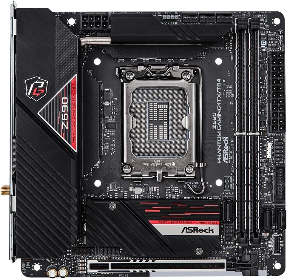 ASRock PHANTOM GAMING Wi-Fi Intel Z690 LGA1700 Mini-ITX alaplap