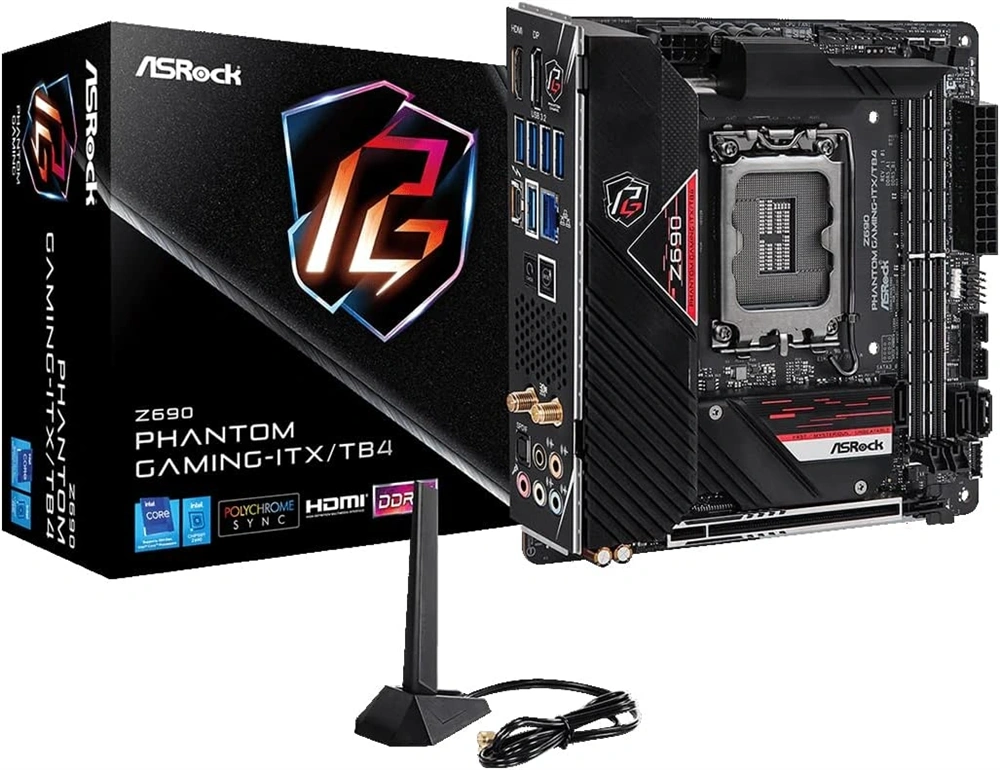 ASRock PHANTOM GAMING Wi-Fi Intel Z690 LGA1700 Mini-ITX alaplap