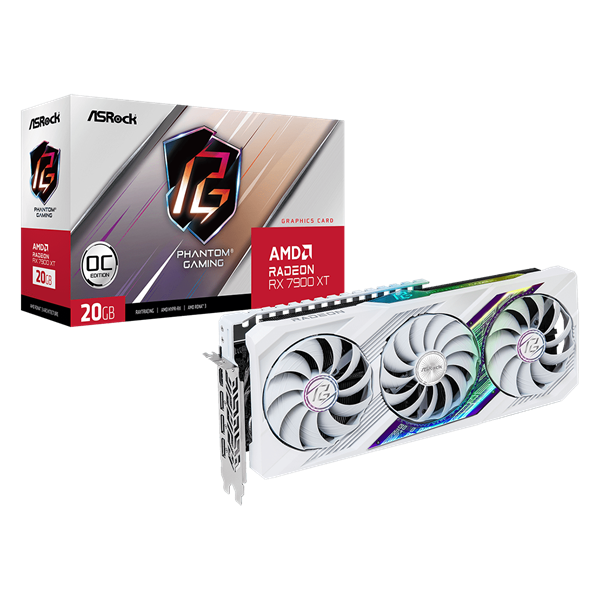 ASRock RX 7900 XT PHANTOM GAMING AMD 20GB DDR6 PCIe videókártya