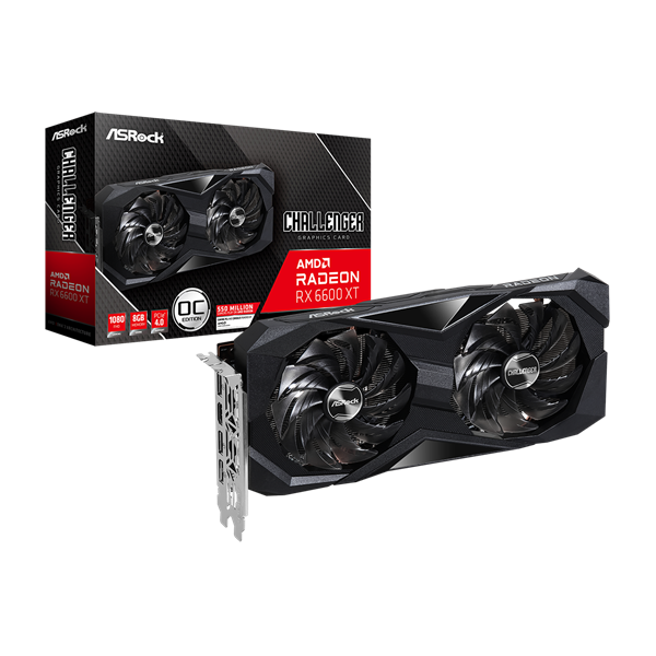 ASRock Radeon RX 6600 XT Challenger D OC AMD 8GB GDDR6 128bit PCIe videókártya