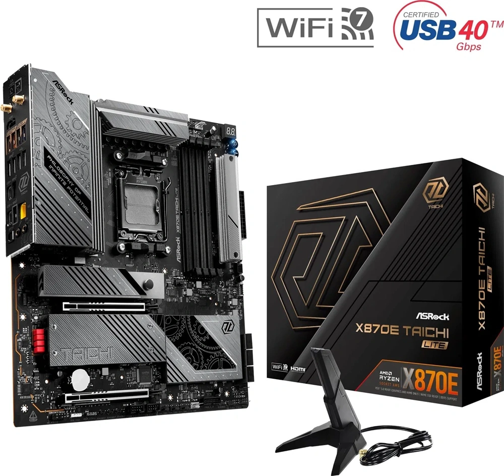 ASRock TAICHI LITE Wi-Fi AMD X870E AM5 EATX alaplap