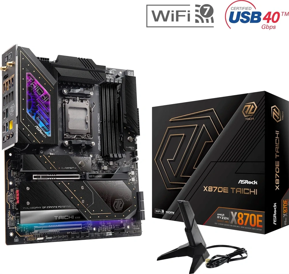 ASRock TAICHI Wi-Fi AMD X870E AM5 EATX alaplap