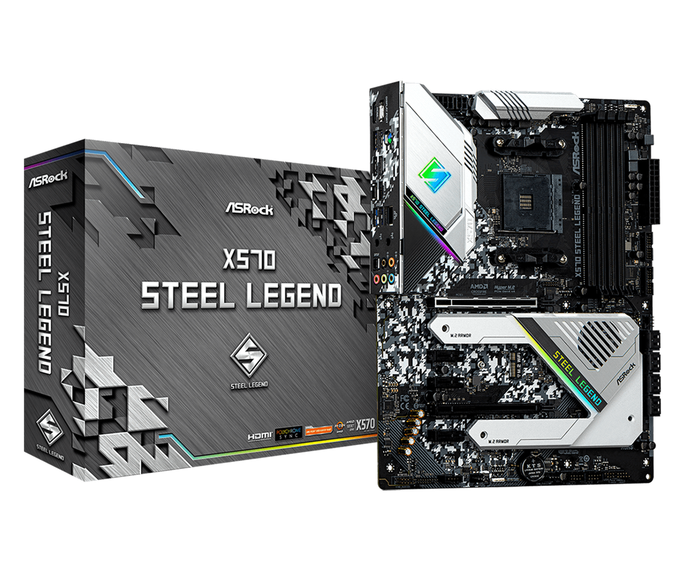 ASRock X570 STEEL LEGEND AMD X570 Socket AM4 ATX alaplap