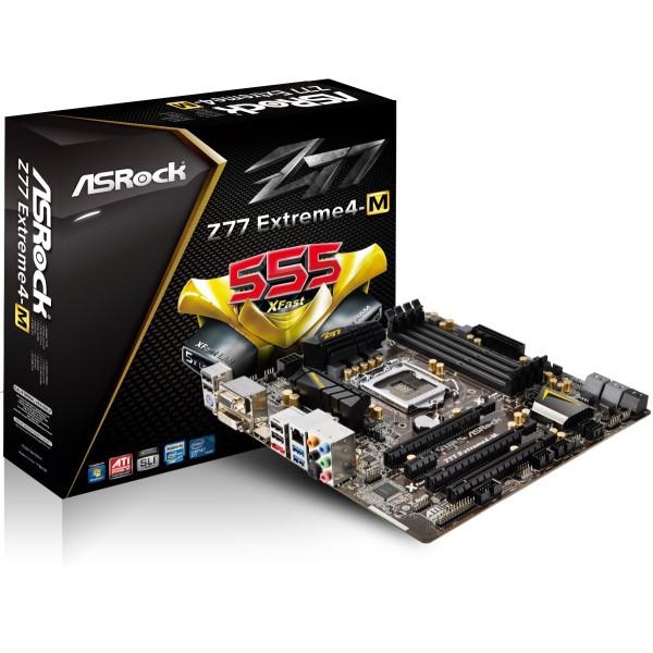 ASRock Z77 EXTREME4-M Intel Z77 LGA1155 mATX alaplap