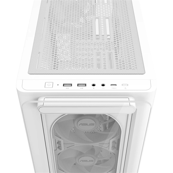 ASUS A23 PLUS fehér (táp nélküli) ablakos mATX ház