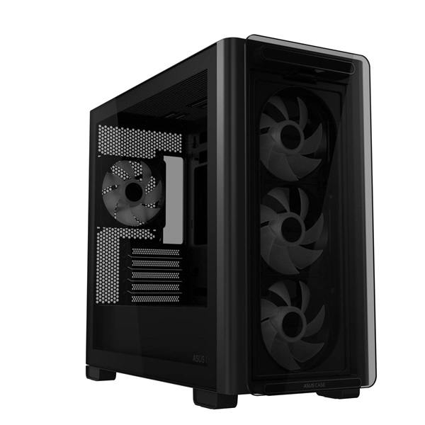 ASUS A23 PLUS fekete (táp nélküli) ablakos mATX ház