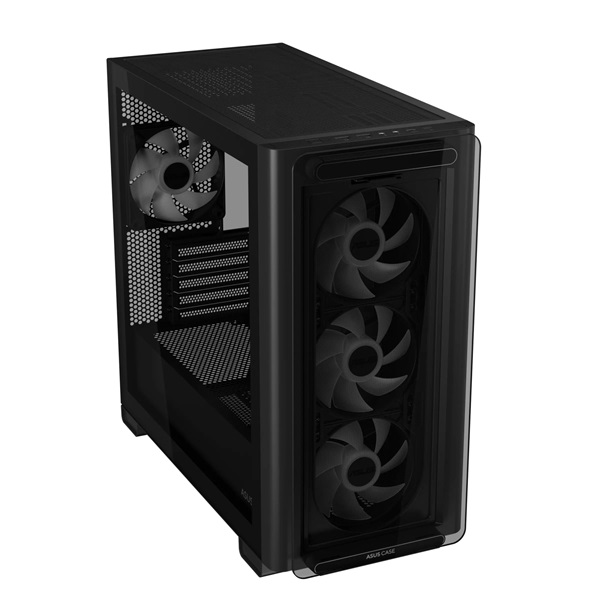 ASUS A23 PLUS fekete (táp nélküli) ablakos mATX ház