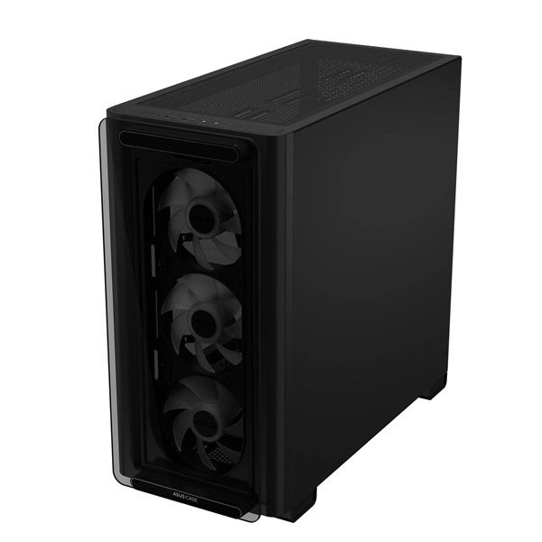 ASUS A23 PLUS fekete (táp nélküli) ablakos mATX ház