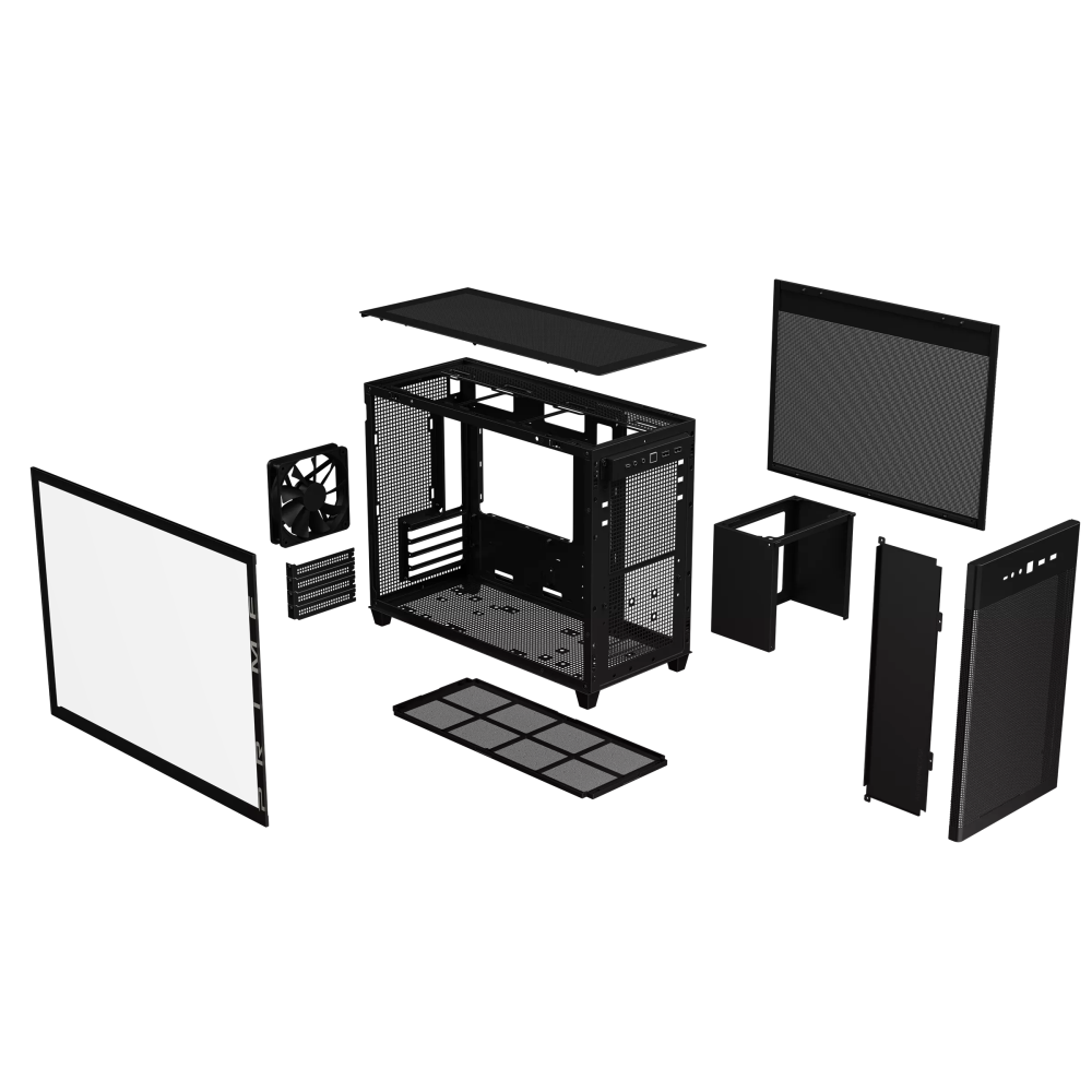 ASUS ASUS Prime AP201 fekete (táp nélküli) ablakos mATX ház