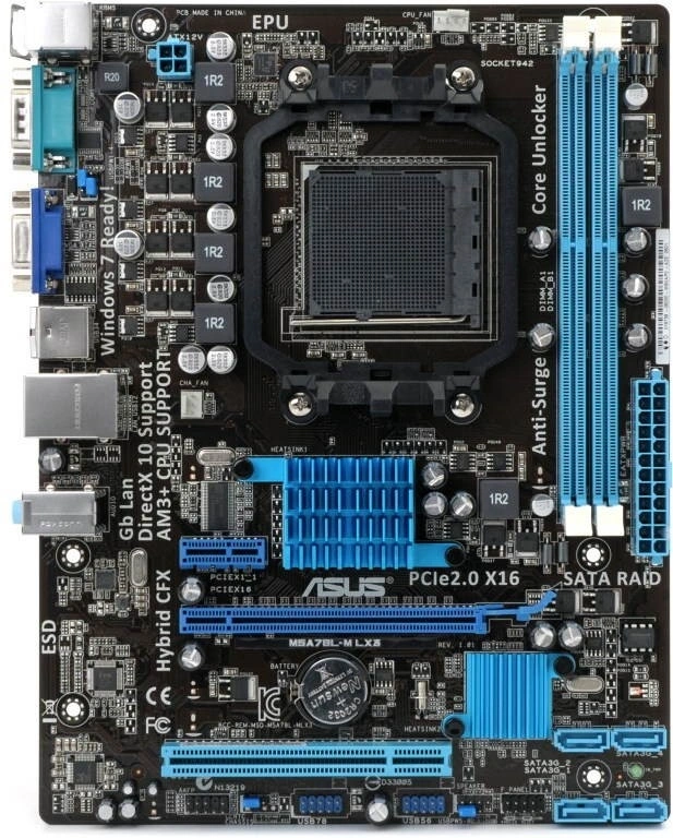 ASUS Alaplap AM3+ M5A78L-M LX3 PLUS AMD 760G, mATX