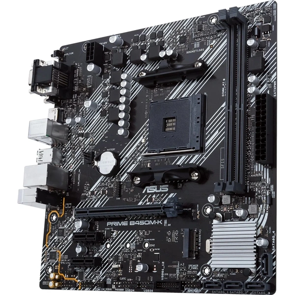 ASUS Alaplap AM4 PRIME B450M-K II AMD B450, mATX