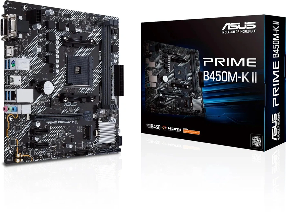 ASUS Alaplap AM4 PRIME B450M-K II AMD B450, mATX