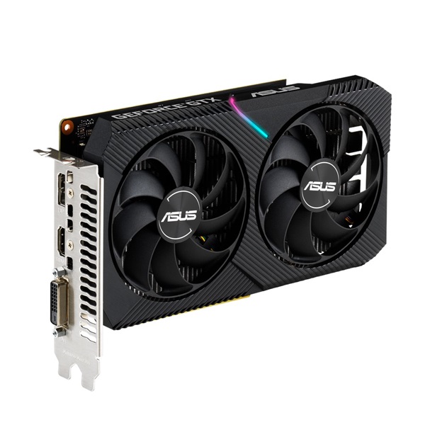 ASUS DUAL-GTX1650-O4GD6-MINI nVidia 4GB GDDR6 128bit PCIe videokártya