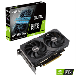 ASUS DUAL-RTX3050-O8G nVidia 8GB GDDR6 128bit PCIe videokártya
