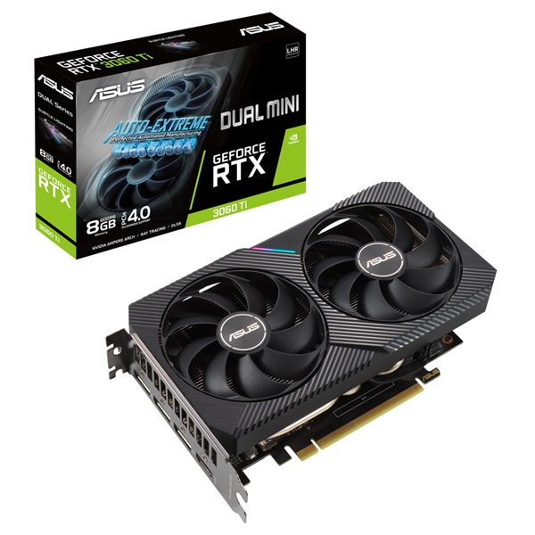 ASUS DUAL-RTX3060TI-8G-MINI-V2 nVidia 8GB GDDR6 256bit PCIe videokártya