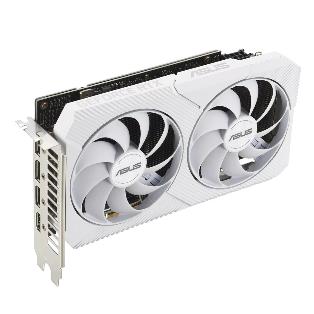 ASUS DUAL-RTX3060-O8G-WHITE nVidia 8GB GDDR6 128bit PCIe videókártya