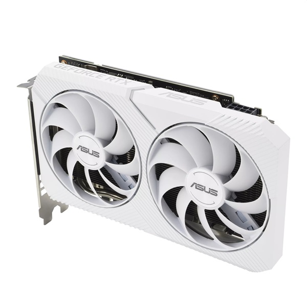 ASUS DUAL-RTX3060-O8G-WHITE nVidia 8GB GDDR6 128bit PCIe videókártya