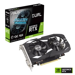ASUS GeForce RTX 3050 Dual OC nVidia 6GB GDDR6 96bit PCIe videókártya