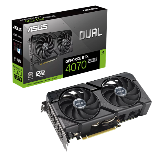 ASUS GeForce RTX 4070 SUPER Dual Evo nVidia 12GB GDDR6X 192bit PCIe videókártya
