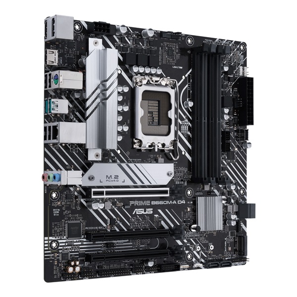 ASUS PRIME B660M-A D4 Intel B660 LGA1700 mATX alaplap