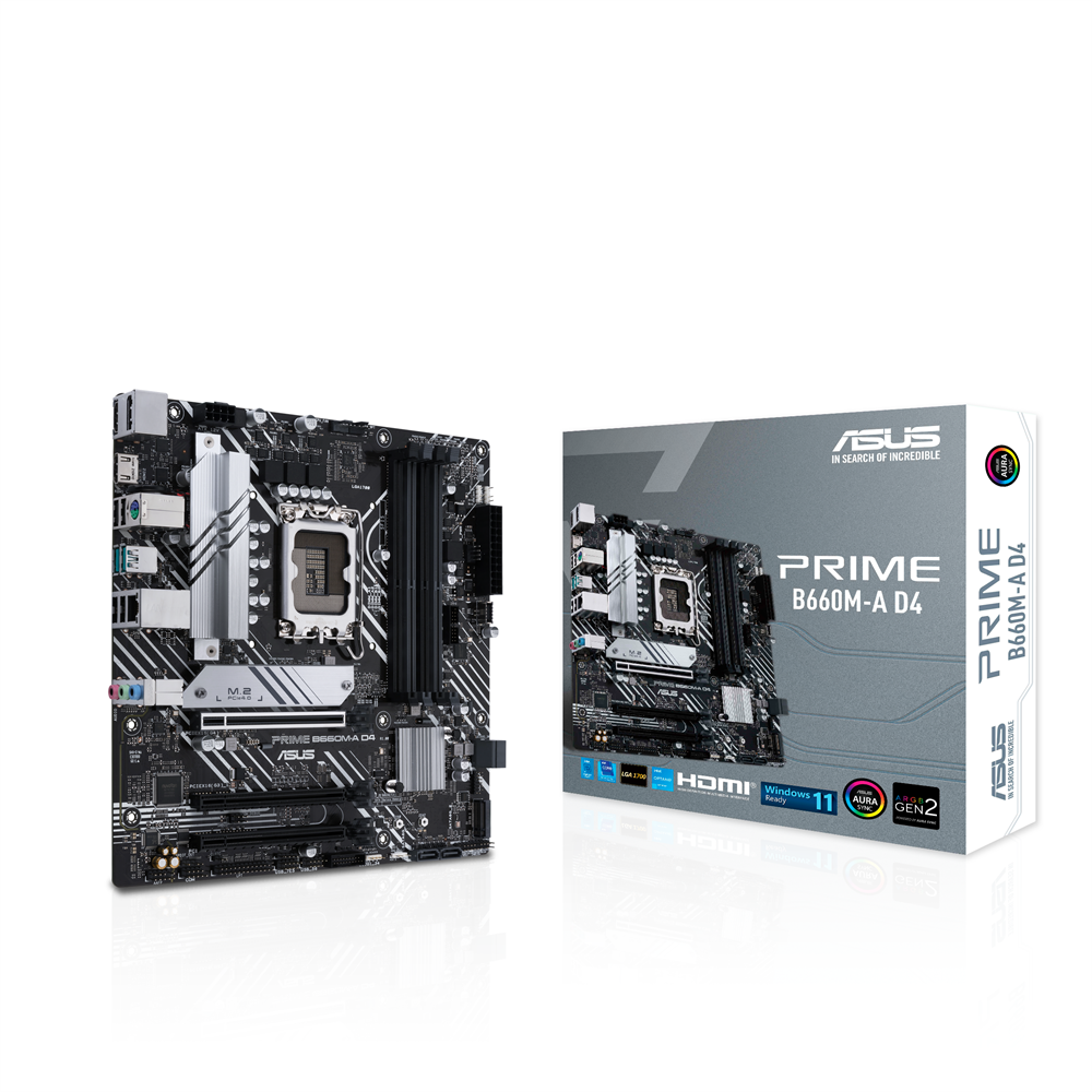 ASUS PRIME B660M-A D4 Intel B660 LGA1700 mATX alaplap