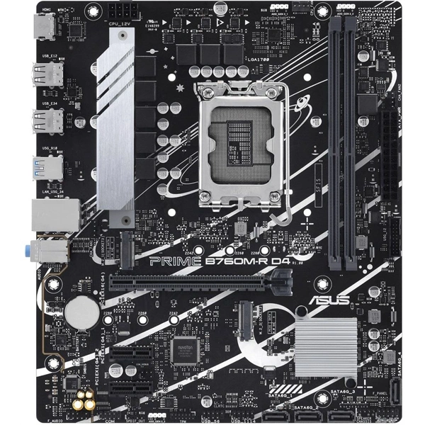ASUS PRIME B760M-R D4 Intel B760 LGA1700 mATX alaplap