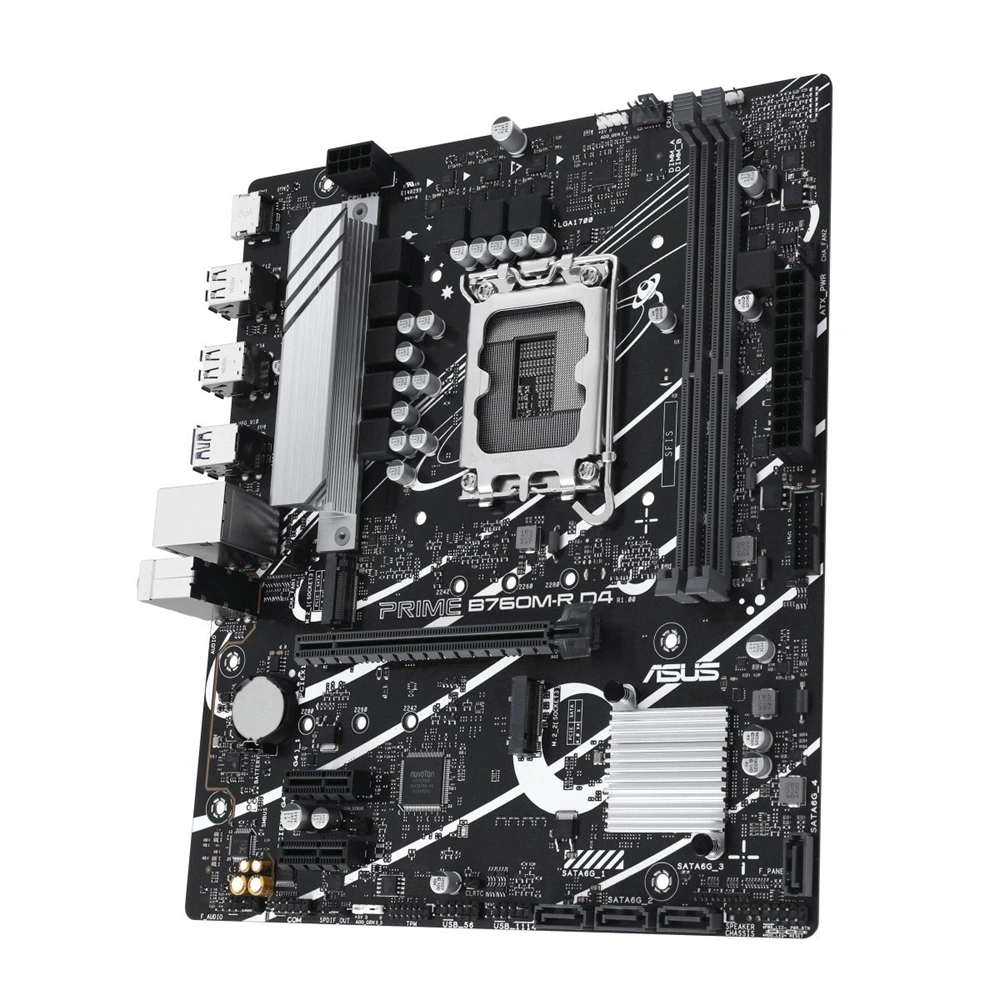 ASUS PRIME B760M-R D4 Intel B760 LGA1700 mATX alaplap