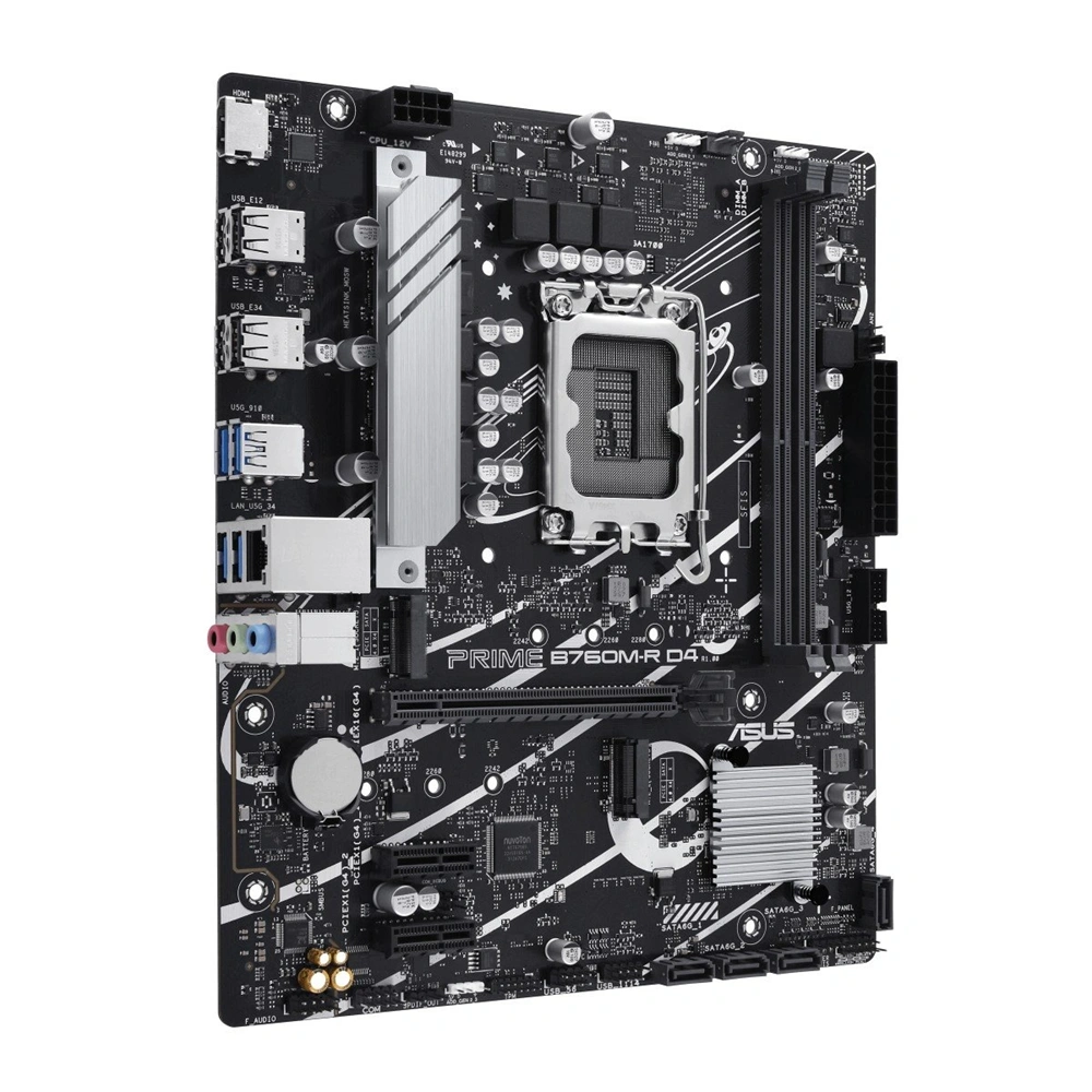 ASUS PRIME B760M-R D4 Intel B760 LGA1700 mATX alaplap