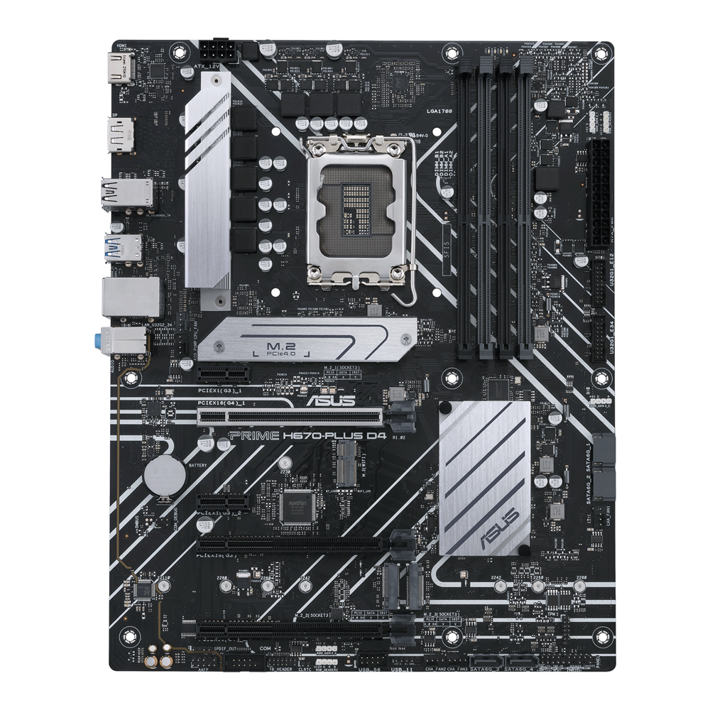 ASUS PRIME H670-PLUS D4 Intel H670 LGA1700 ATX alaplap
