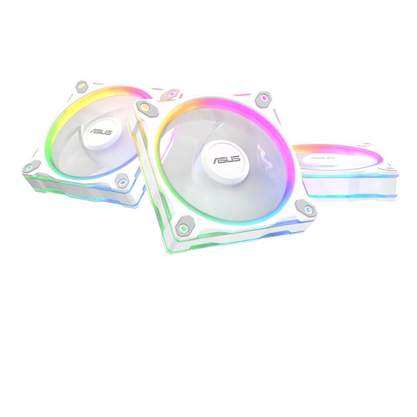 ASUS PRIME MR120 FAN ARGB REVERSE fehér 3IN1 ventilátor