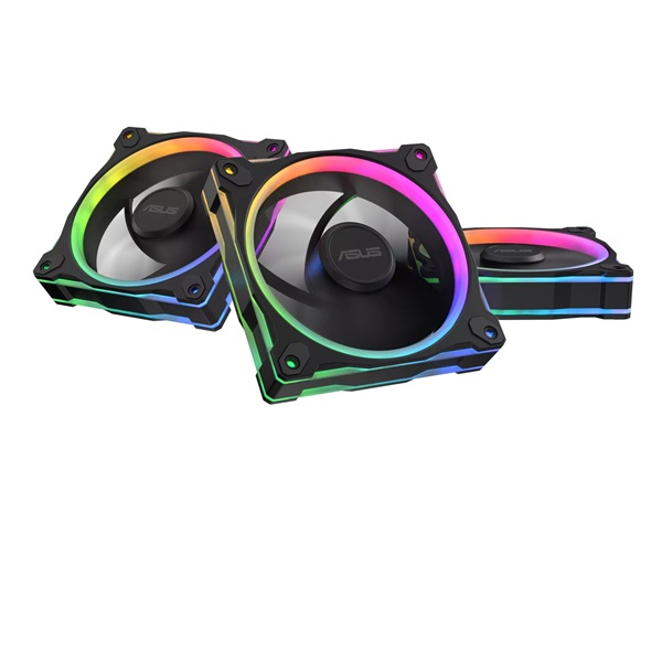 ASUS PRIME MR120 FAN ARGB REVERSE fekete 3IN1 ventilátor