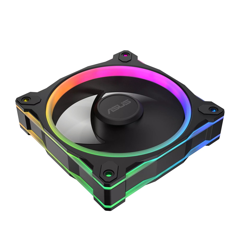 ASUS PRIME MR120 FAN ARGB REVERSE fekete 3IN1 ventilátor