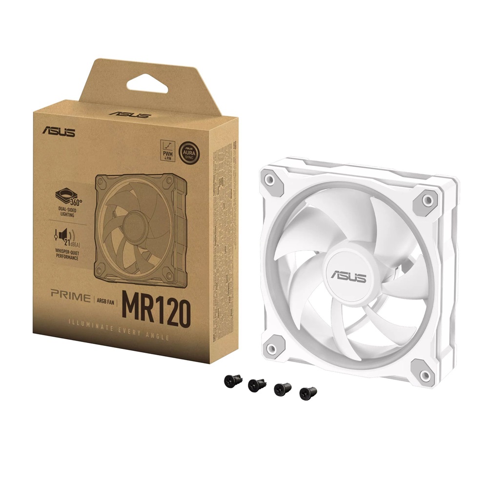 ASUS PRIME MR120 FAN ARGB fehér ventilátor